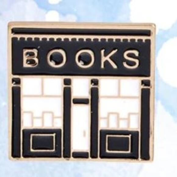 Black Book Store Pin Brooch - Picture 1 of 3